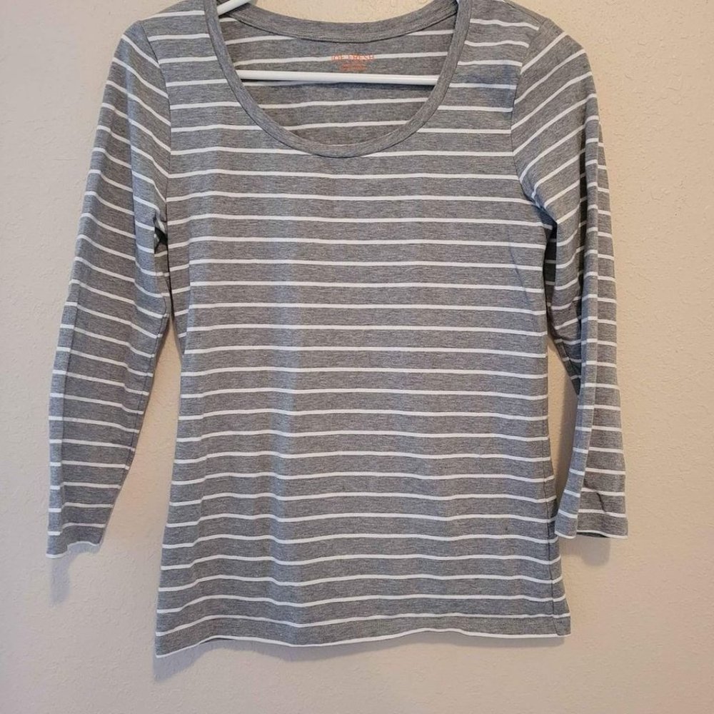 Gray striped shirt